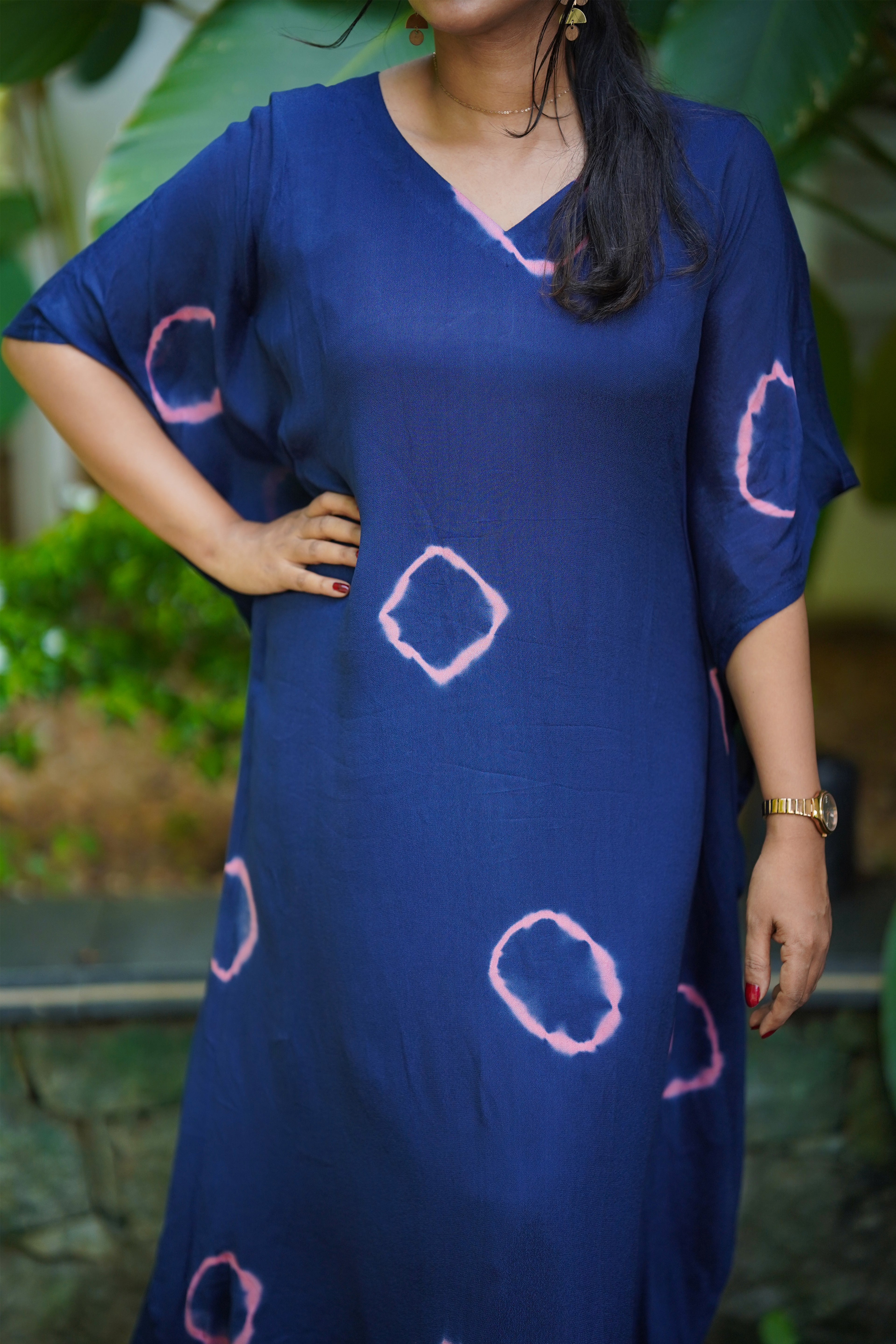 Georgette Tie-Dye Kaftan