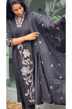 Black cotton salwar set