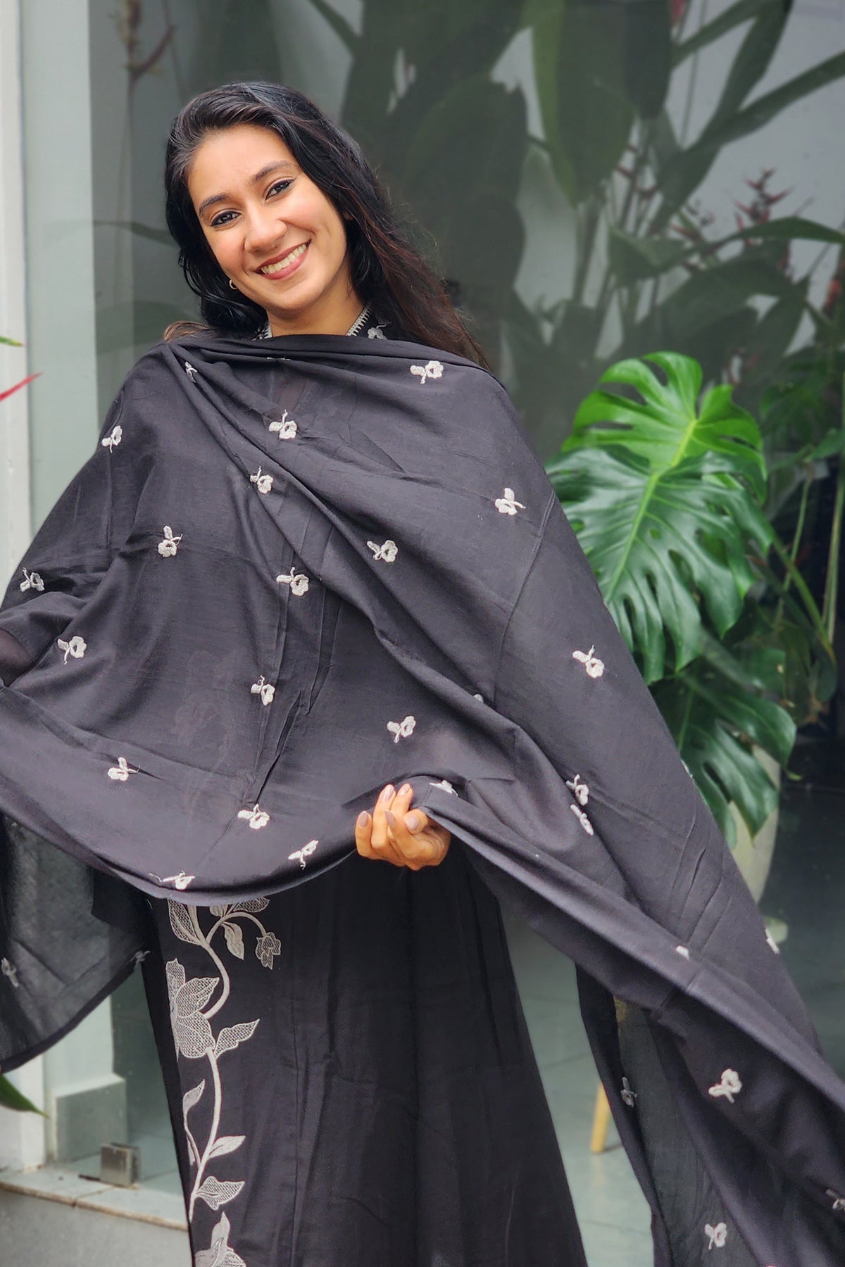 Black cotton salwar set