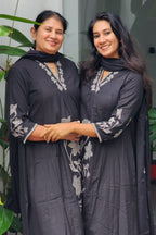 Midnight Bloom Cotton Salwar Set